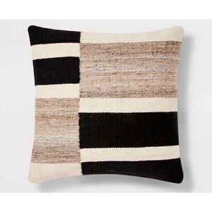 Threshold Woven Blocked Oversized 24x24” Throw Pillow